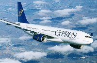 Cyprus Airways (national carrier) airbus in flight